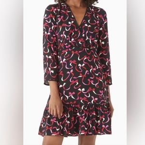 Kate Spade Ribbon Dress Long Sleeve, Size-2